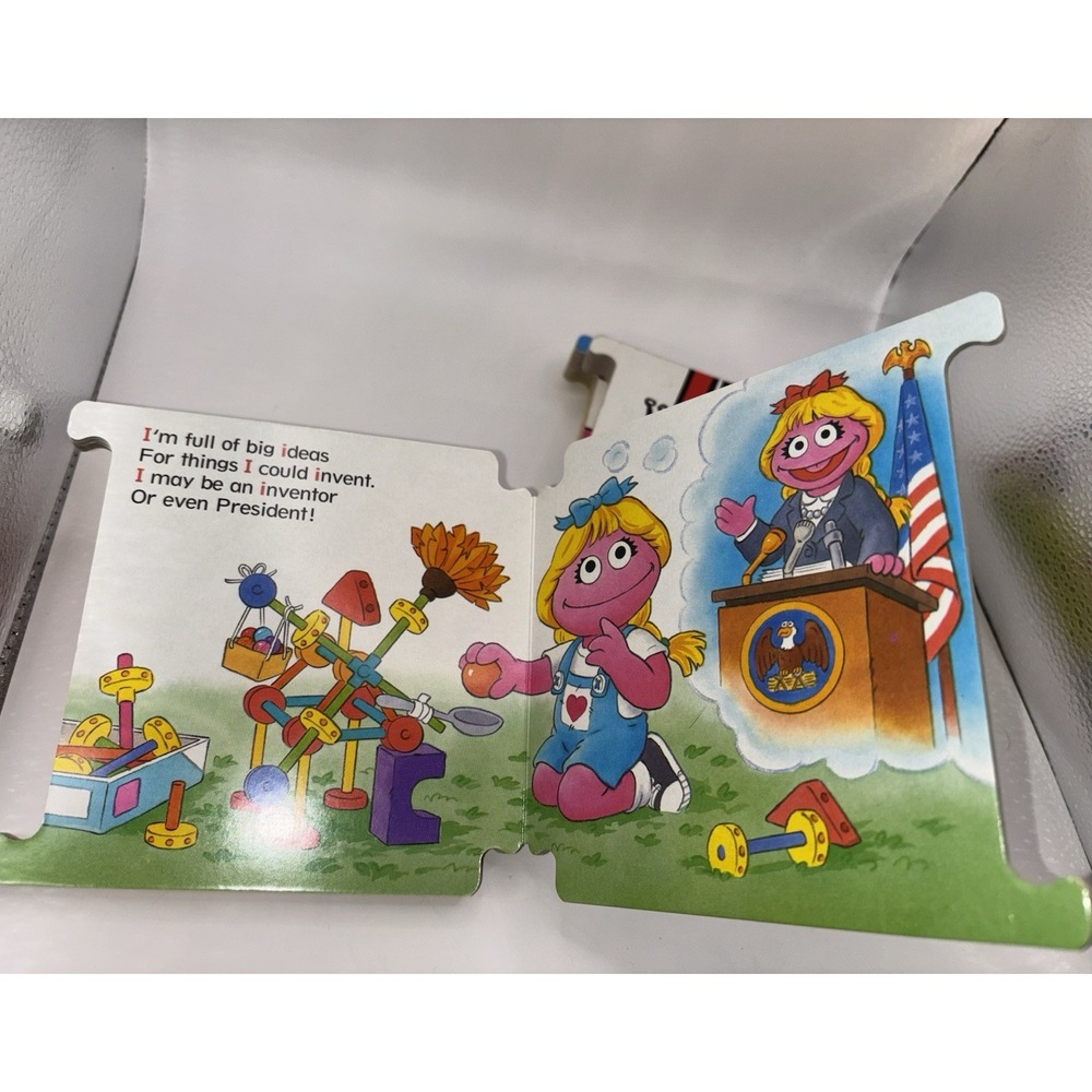 Vintage 25 Sesame Street Alphabet Interlocking ABC Board Book Set A-Z Missing 1 - Picture 3 of 16